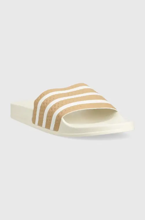 Шлепанцы adidas Originals Adilette GY2102 мужские цвет бежевый GY2102-MAGBEI/WHT