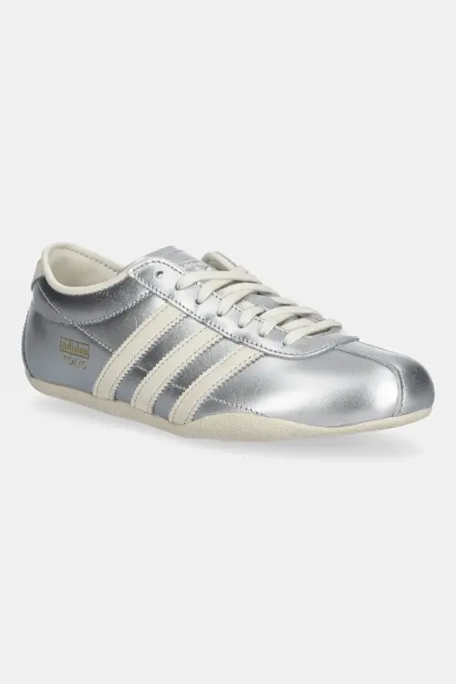 Кожаные кроссовки adidas Originals Tokyo W цвет серебрянный