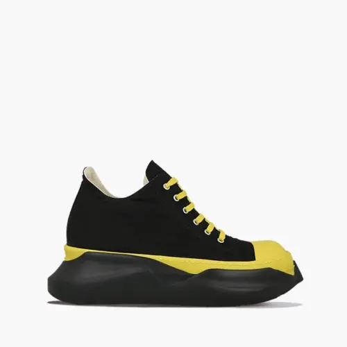 Rick Owens DRKSHDW Abstract Low Sneaks DU20F1842 TWP BLACK/YELLOW/BLACK