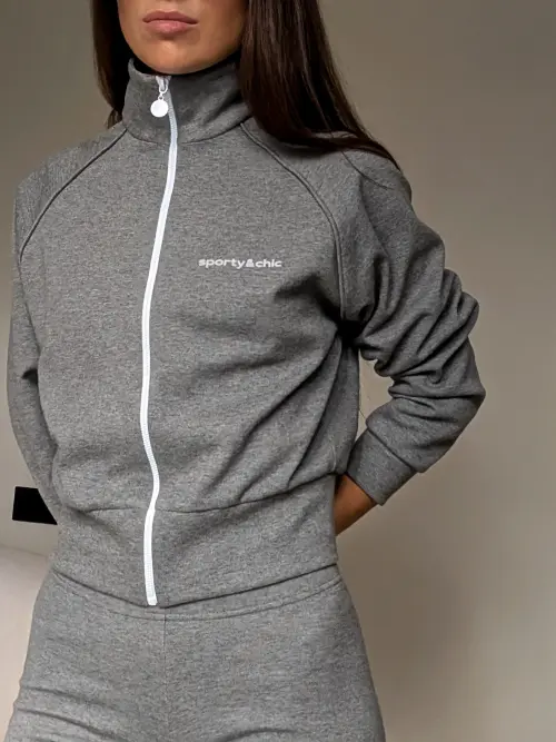 Олимпийка Tassha Yu S&C Paris Zip Olimp Grafit Melange