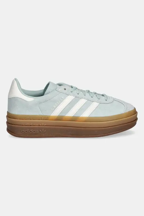 Замшевые кроссовки adidas Originals Gazelle Bold W цвет бирюзовый