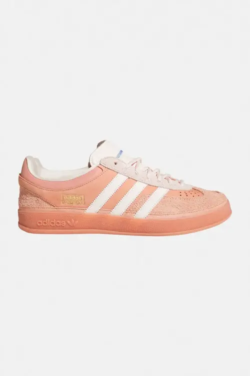 Кожаные кроссовки adidas Originals x Bad Bunny Gazelle Indoor цвет розовый