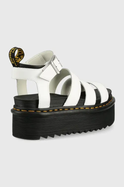 Кожаные сандалии Dr. Martens женские цвет белый на платформе DM27296100.Blaire.Quad-White.Hydr