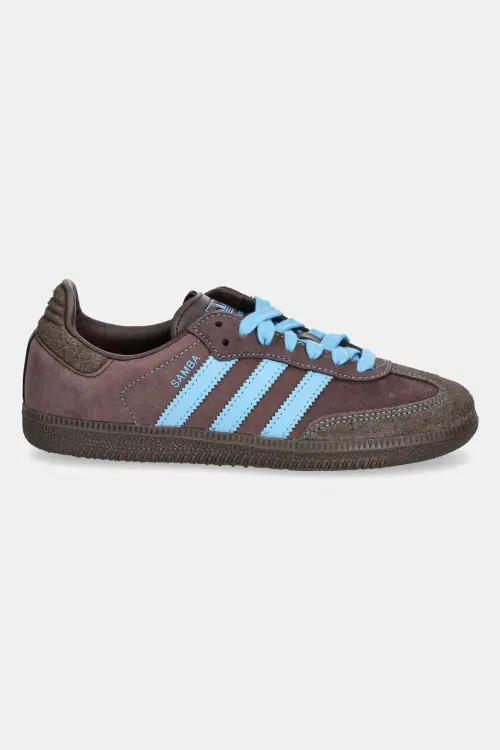 Замшевые кроссовки adidas Originals Samba OG W женские цвет коричневый JI2733