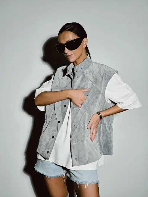 Жилет Tassha Yu Waisted Vest Autumn Sky