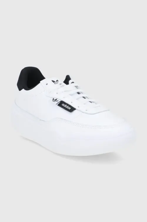 Кожаные ботинки adidas Originals цвет белый GW5364-FTWWHT