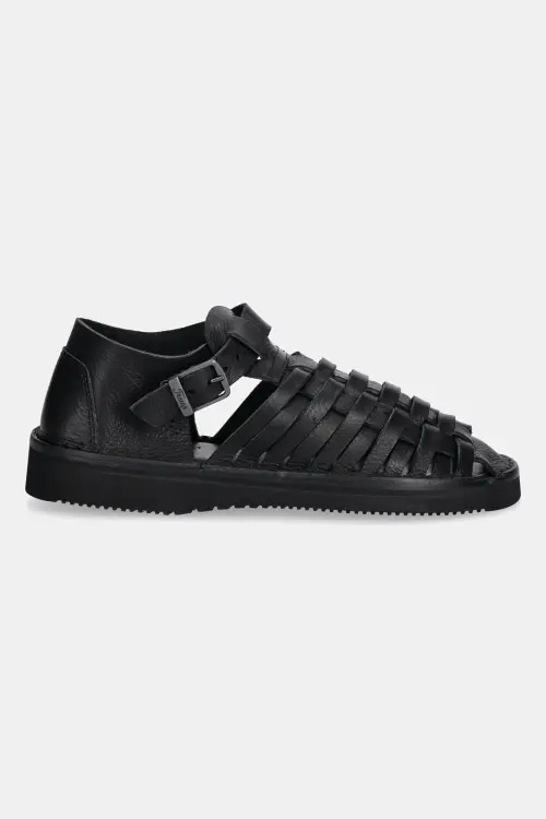 Кожаные сандалии Fracap Sandals женские цвет чёрный D025