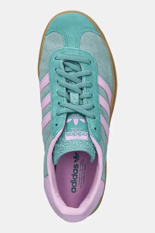 Кроссовки adidas Originals Gazelle Bold W цвет зелёный