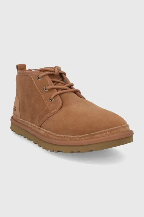 Замшевые кроссовки UGG Neumel мужское цвет коричневый