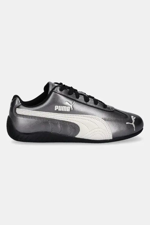 Кожаные кроссовки Puma Speedcat цвет серебрянный 403689