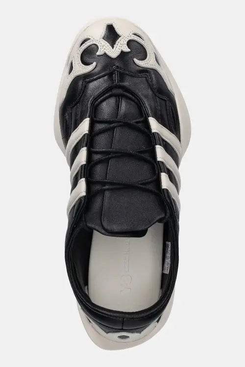 Кожаные кроссовки Y-3 Regu 2002 цвет чёрный