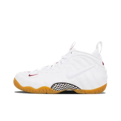 Nike Foamposite Pro white gucci      