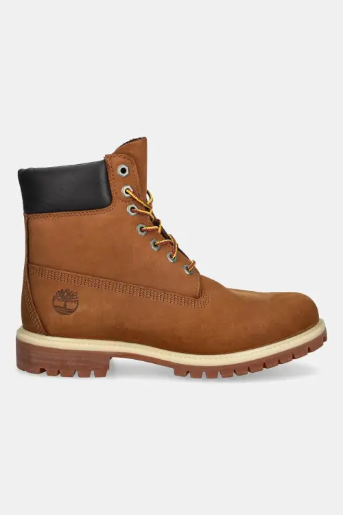Ботинки из нубука Timberland Premium 6 цвет коричневый