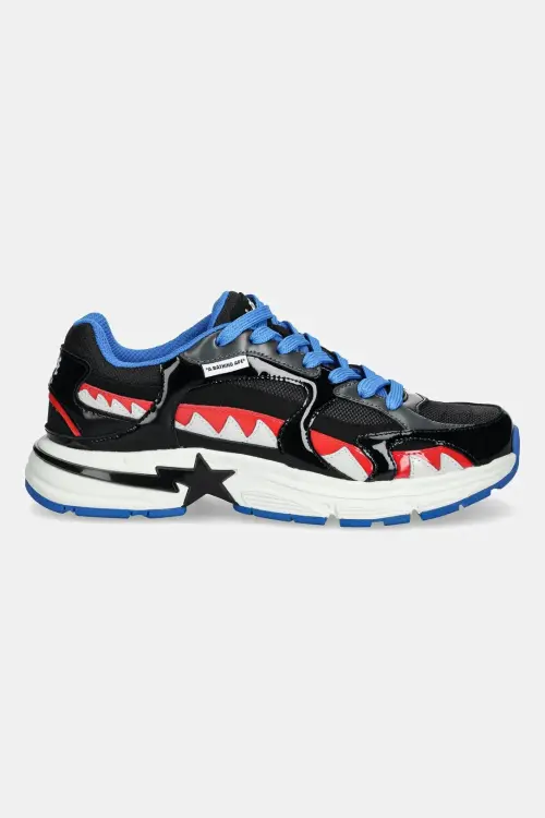 Кроссовки A Bathing Ape BAPE SHARK STA #3 M2 цвет чёрный 1L30191321