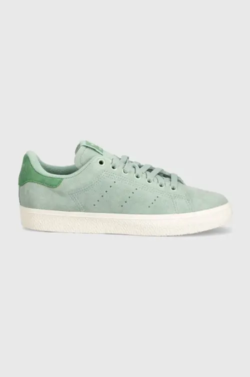 Замшевые кроссовки adidas Originals Stan Smith CS цвет зелёный IF6944