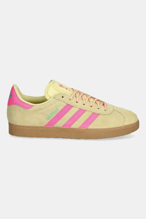 Замшевые кроссовки adidas Originals Gazelle цвет жёлтый JH7211