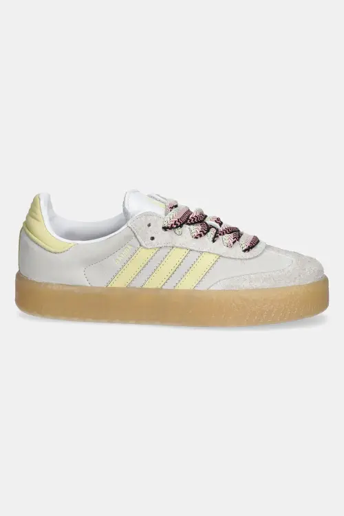 Кожаные кроссовки adidas Originals Sambae W цвет серый JI2739