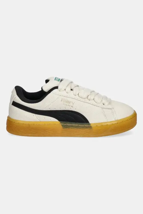 Замшевые кроссовки Puma Suede XL Dark Risk цвет бежевый 401348