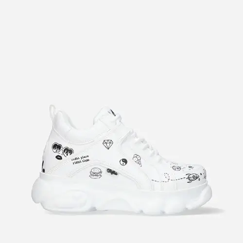 Кроссовки Buffalo Cld Corin Vegan 1630530-GRAFFITI BLACK/WHITE