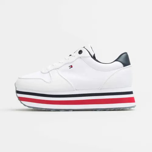 Tommy Hilfiger WMNS Piped Flatform Sneaker RWB