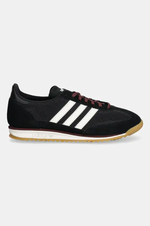 Замшевые кроссовки adidas Originals Sl 72 Og W цвет чёрный JQ8326
