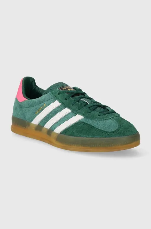 Кроссовки adidas Originals Gazelle Indoor цвет зелёный