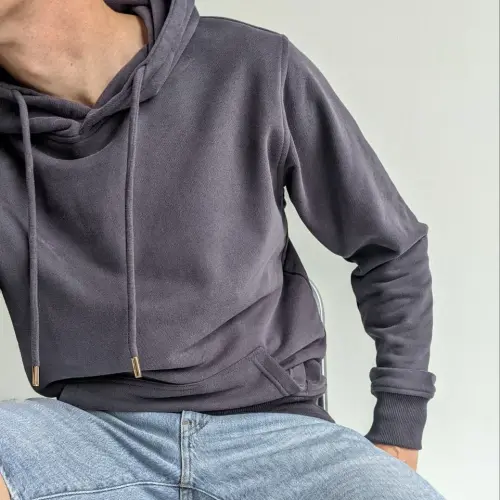 ASHB Blank Hoodie Black Silver 