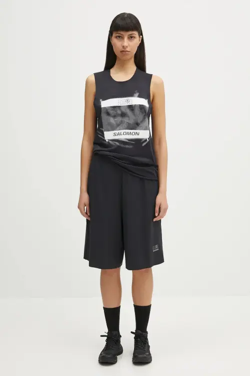 Топ MM6 Maison Margiela x Salomon цвет чёрный S52NL0071.M20101