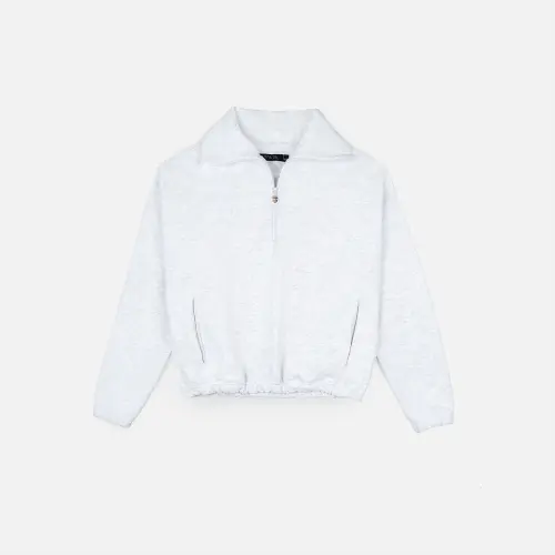 Поло Tassha Yu Zip Polo White Melange 