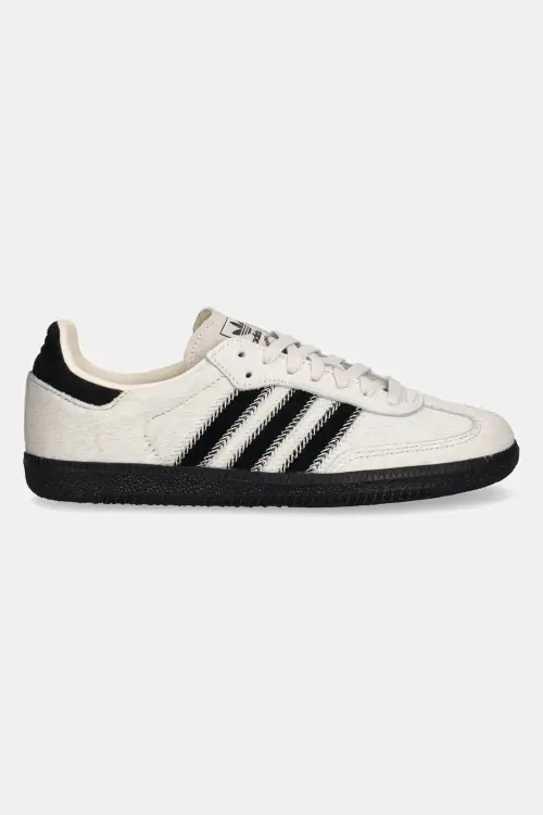 Кожаные кроссовки adidas Originals Samba OG W цвет бежевый JP5329
