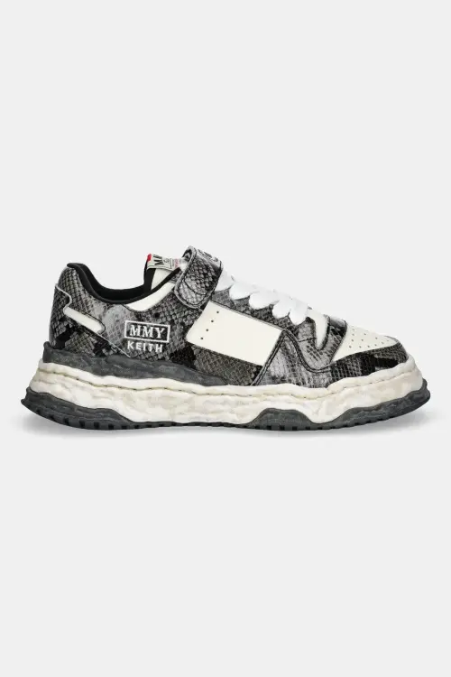 Кожаные кроссовки Maison MIHARA YASUHIRO Keith Shoes цвет серый A14FW709