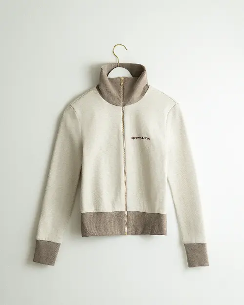 Олимпийка Tassha Yu S&C Nikki Zip Olimp Butter Melange Beige