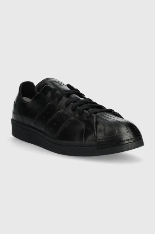 Кожаные кроссовки Y-3 Superstar цвет чёрный IE3237