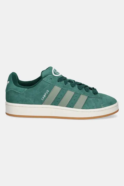 Замшевые кроссовки adidas Originals Campus 00s цвет зелёный JH8794