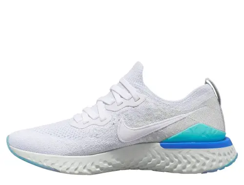 Nike Epic React Flyknit 2 W Серебристо-Белые