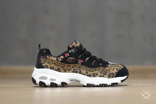Skechers D-Lites Leopard Rose 
