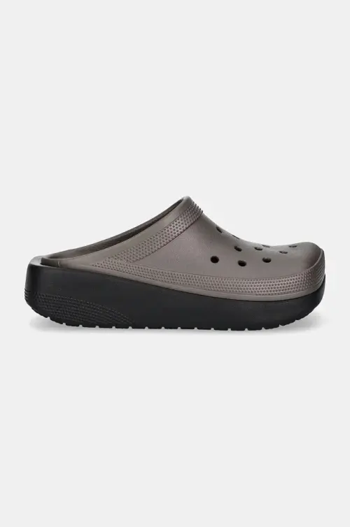 Шлепанцы Crocs Blunt Toe Blocked Clog мужские цвет серый 210338.004