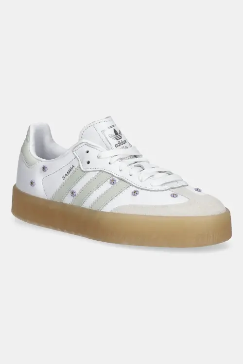 Кожаные кроссовки adidas Originals Sambae W цвет белый
