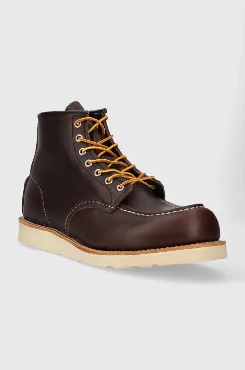 Кожаные ботинки Red Wing 6-INCH Classic Moc Toe мужские цвет коричневый 8847