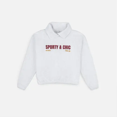Свитшот Tassha Yu S&C Magnet Sweatshirt White Melange 