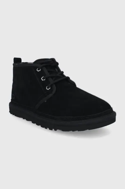 Замшевые кроссовки UGG Neumel мужское цвет чёрный 3236-BLK