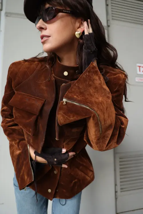 Жакет Tassha Yu Shortcut Jacket Wet Wood