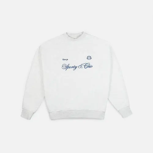Свитшот Tassha Yu S&C Blazon Sweatshirt White Melange 