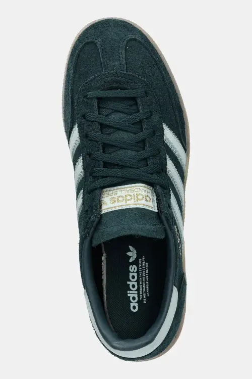 Замшевые кроссовки adidas Originals Handball Spezial W цвет зелёный