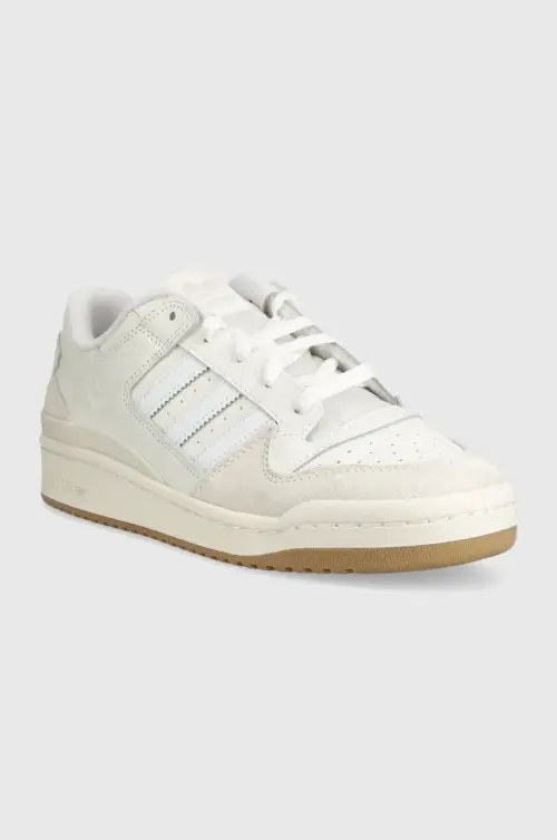 Кожаные кроссовки adidas Originals Forum Low цвет белый ID6858-white