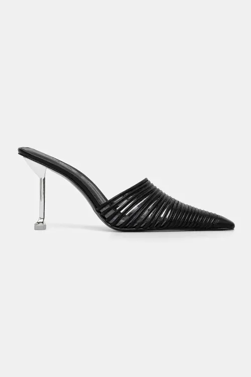Кожаные туфли Naked Wolfe Chromed цвет чёрный Chromed Black Leather