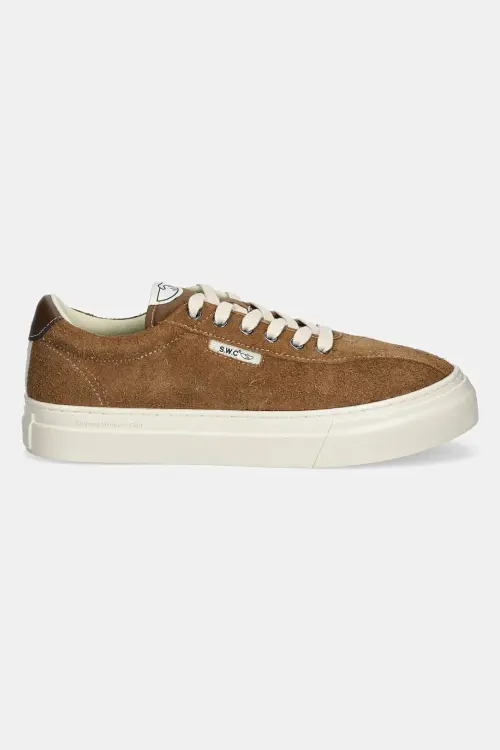 Замшевые кроссовки Stepney Workers Club DELLOW 02 CUP SUEDE цвет коричневый YA22205