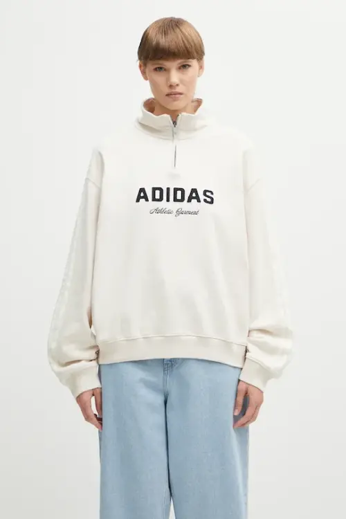 Хлопковая кофта adidas Originals Quarter Zip Хлопковая кофта adidas Originals Quarter Zip