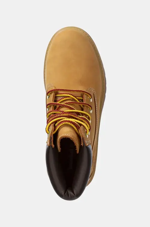 Нубуковые ботинки Timberland Stone Street цвет коричневый на платформе слегка утеплённый