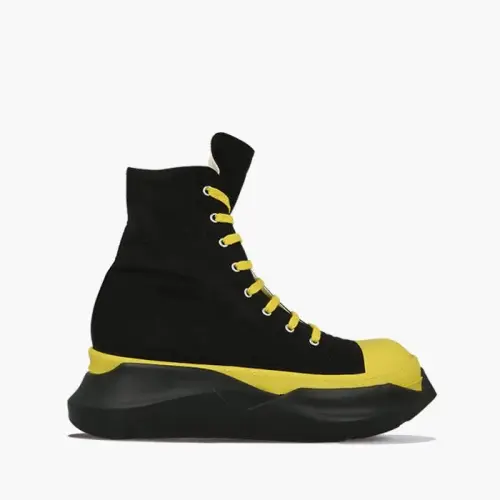 Rick Owens DRKSHDW Abstract Sneakers DU20F1840 TWP BLACK/YELLOW/BLACK